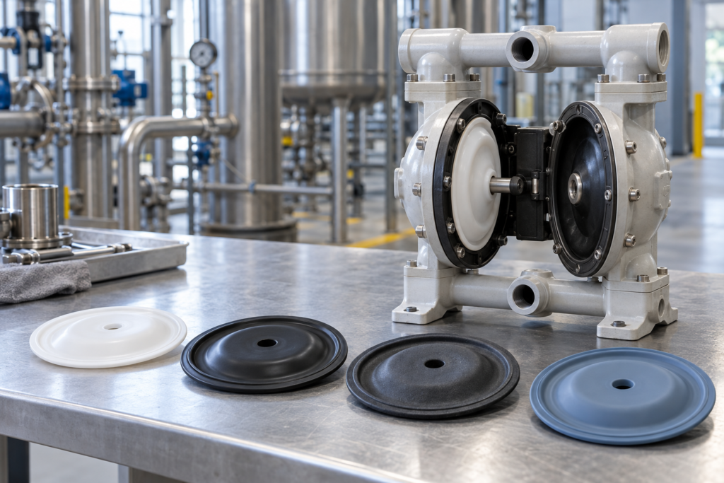 AODD 泵隔膜材料选择：PTFE、EPDM、NBR 还是 TPE？